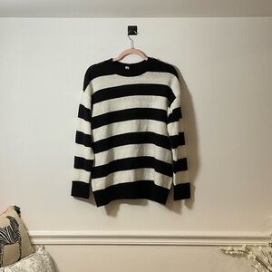 Bar III Women's Bold Stripe Crewneck Sweater